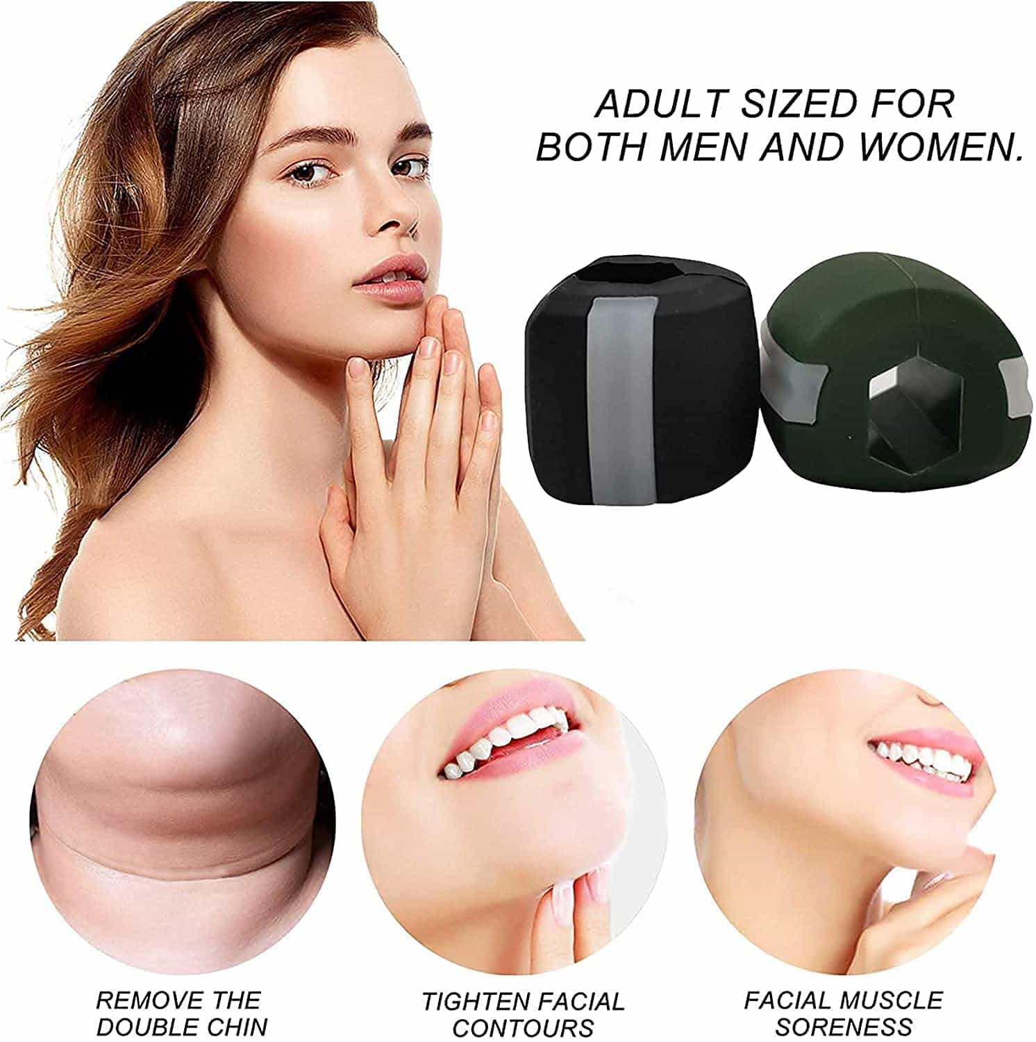 Jawline Exercise Ball Jawline Shaper for men & women with free Rope and Plastic Box
